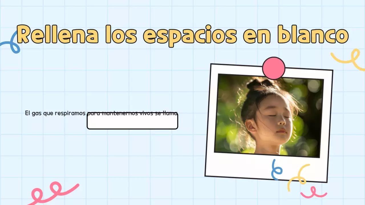 Prueba amarilla para la presentación de estudiantes en la escuela