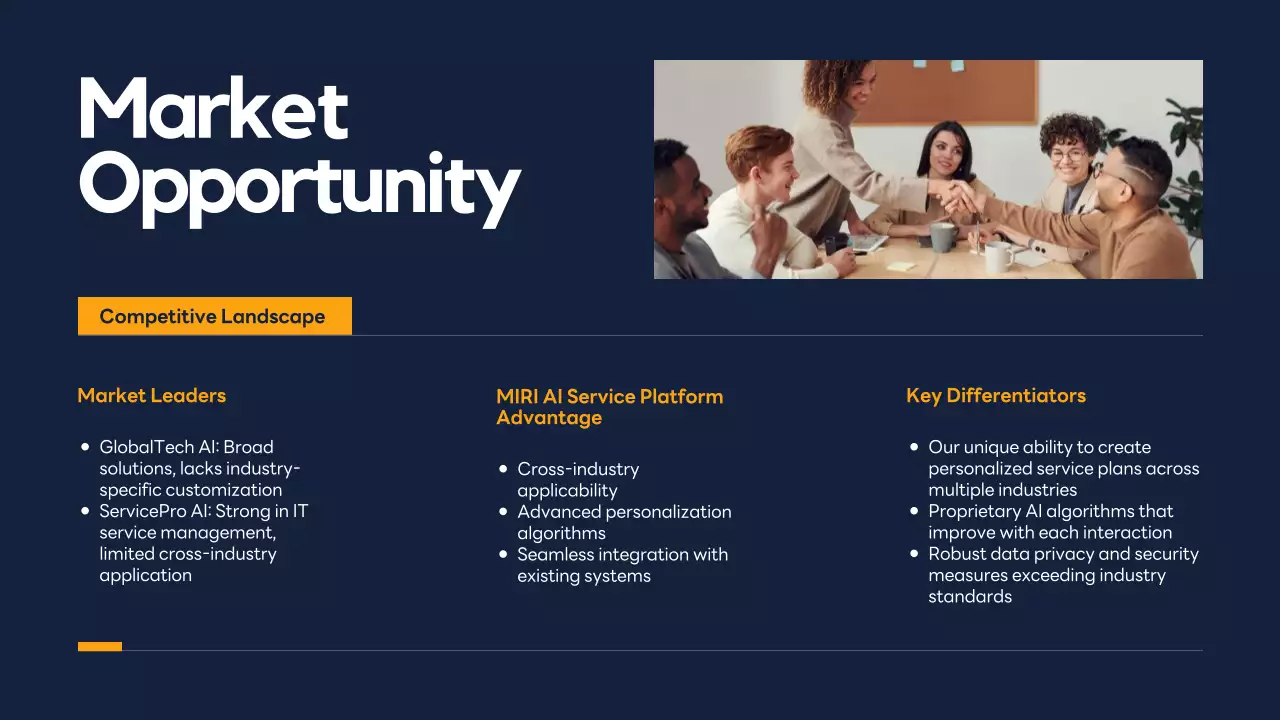 Navy Professional Business Promotion Presentation