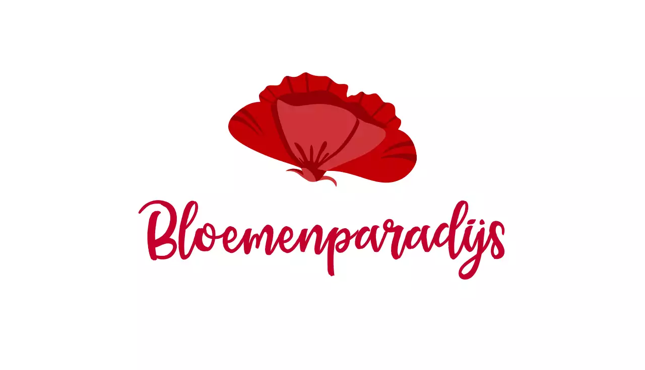 rood minimaal visitekaartje