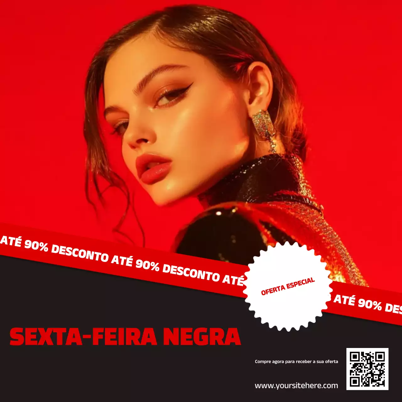 Promoção de vendas Black Friday