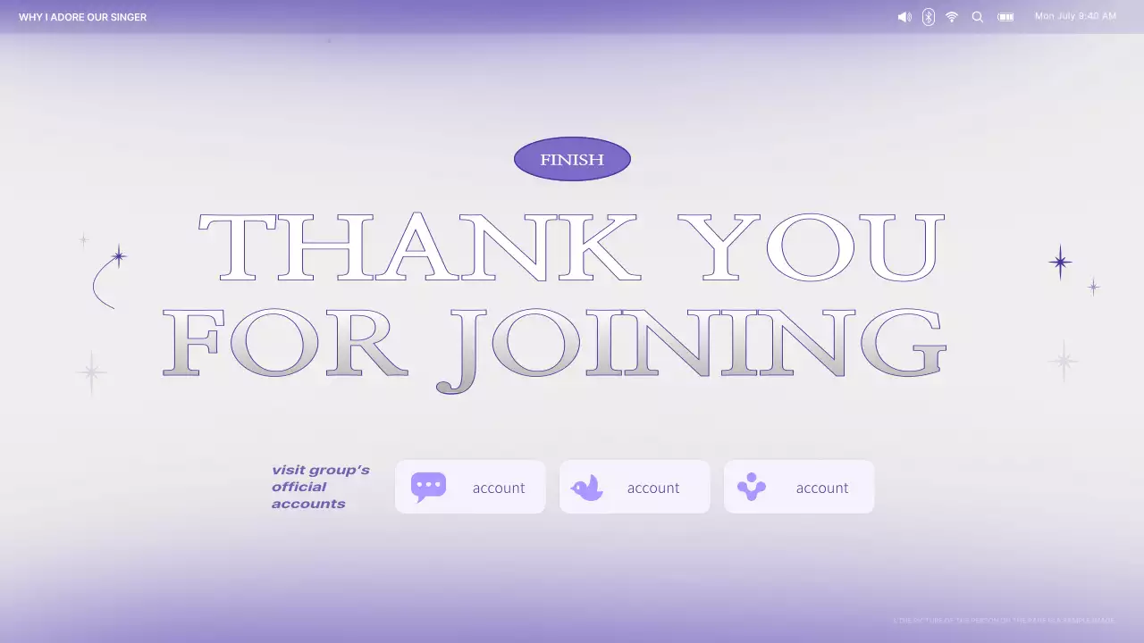 Purple Trendy Fandom Advertisement Presentation