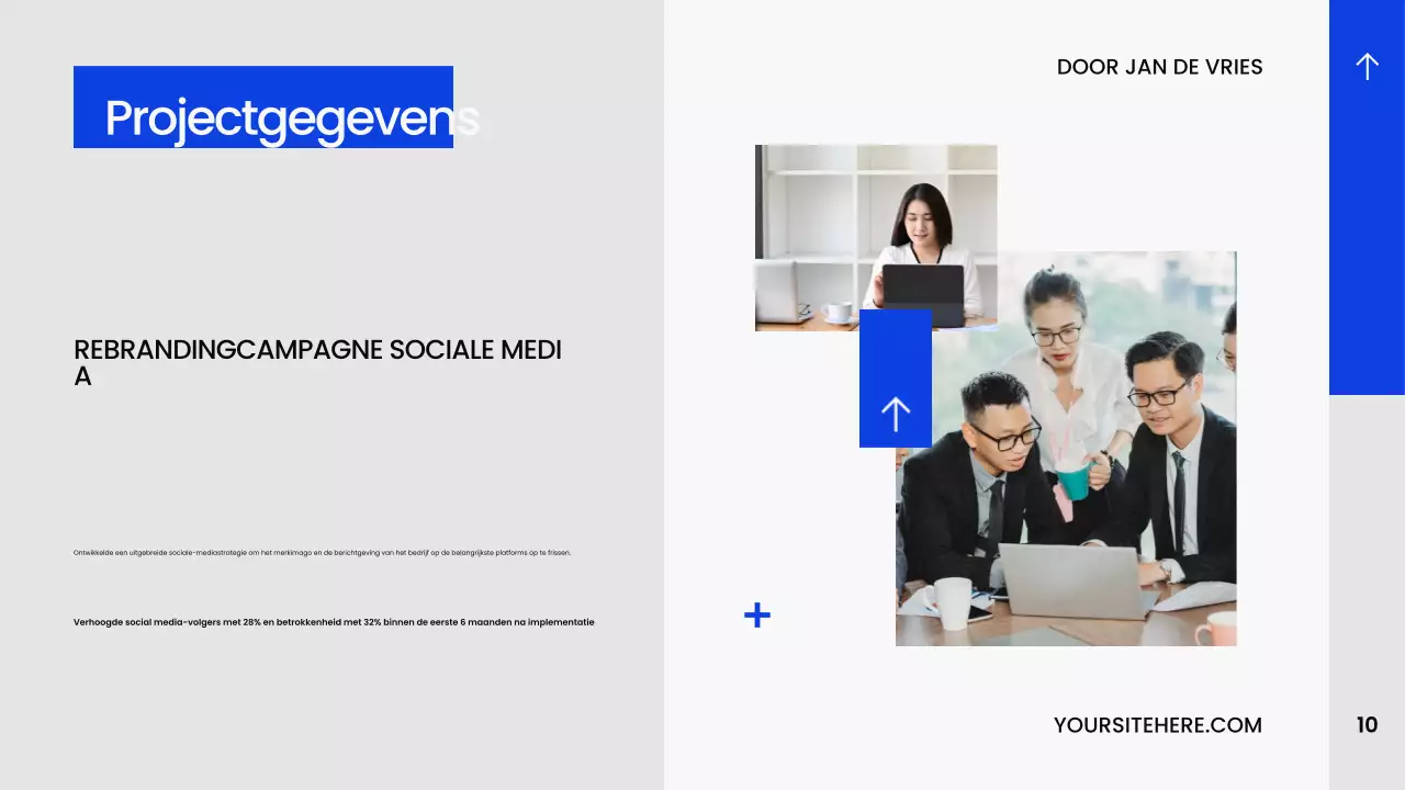 Blauw Modern Creatieportfolio