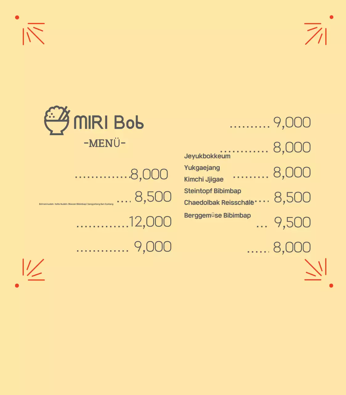 Abstrakte Retro-Lebensmittelwerbung