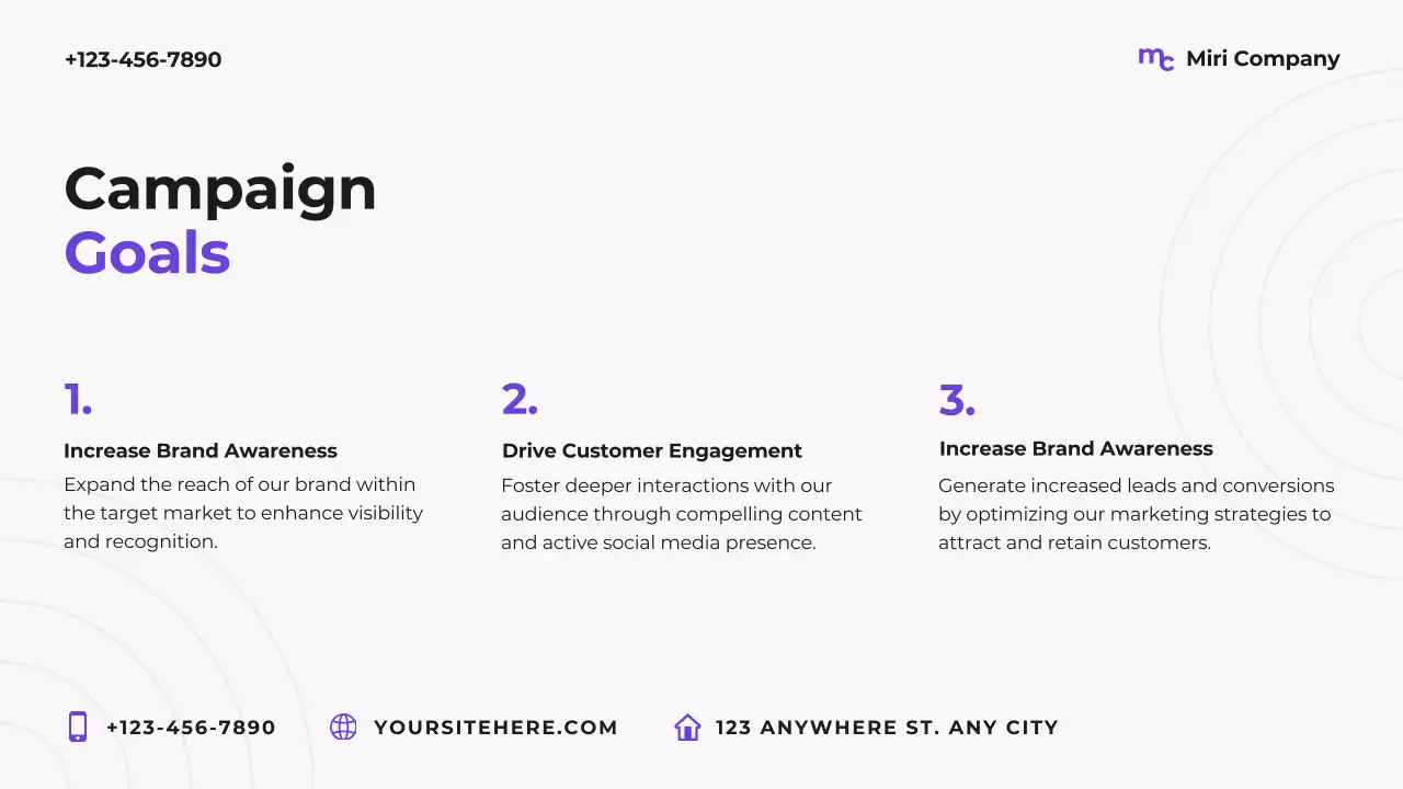 Purple modern marketing plan