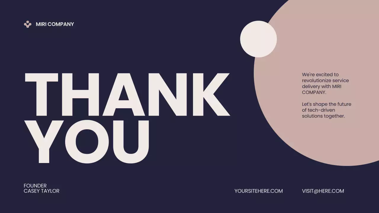 Navy Modern Business Pitch Presentation