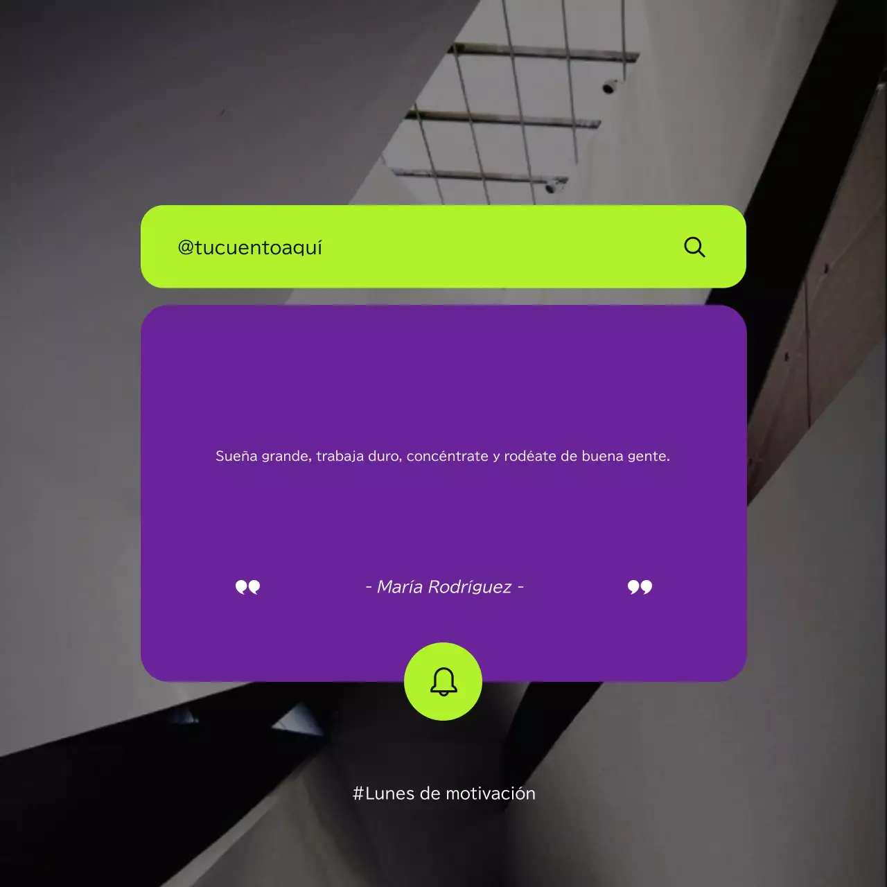 minimalista moderno citas motivadoras social media cuadrado