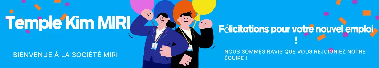 Félicitations à Blue pour son nouvel emploi