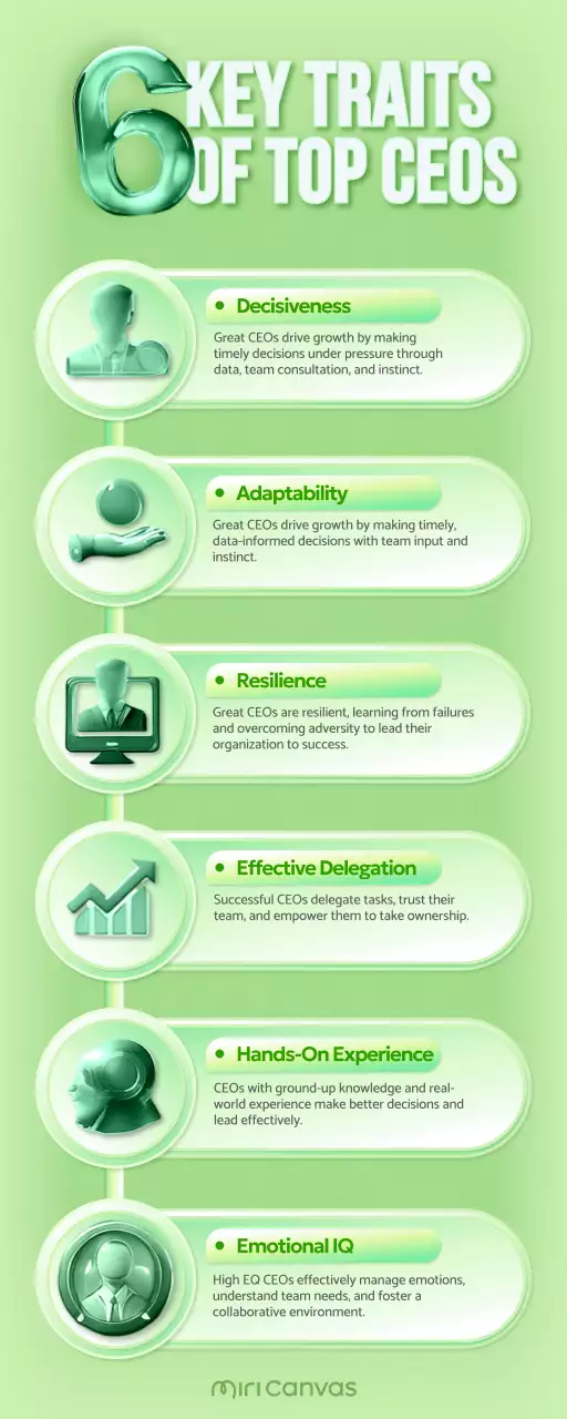 Green Modern Ceo Guide Infographic