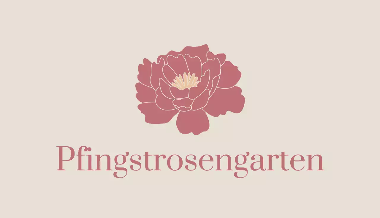 beige elegante Garten-Visitenkarte