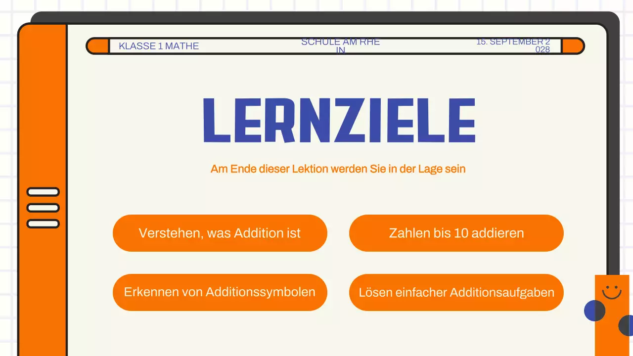 Präsentation für den Mathematikunterricht zur Grundaddition