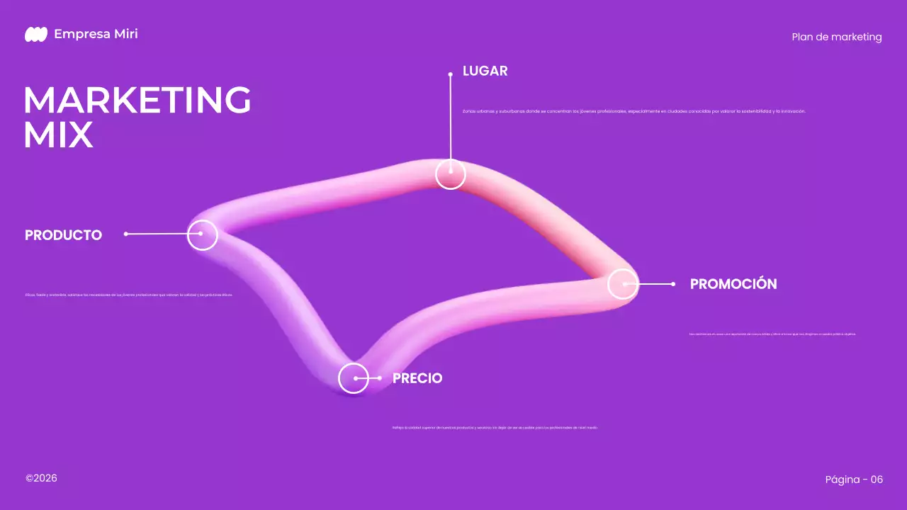 purple bold modern 3d marketing plan
