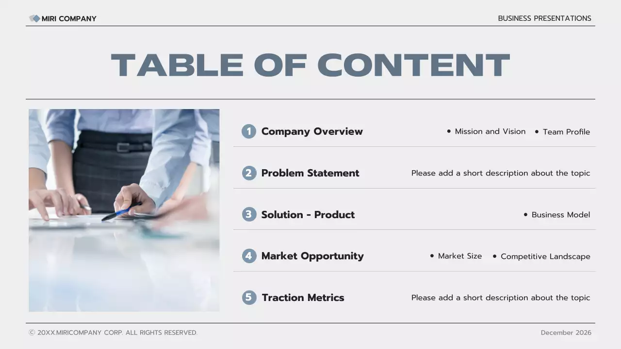 Grey Modern Business Pitch Presentation