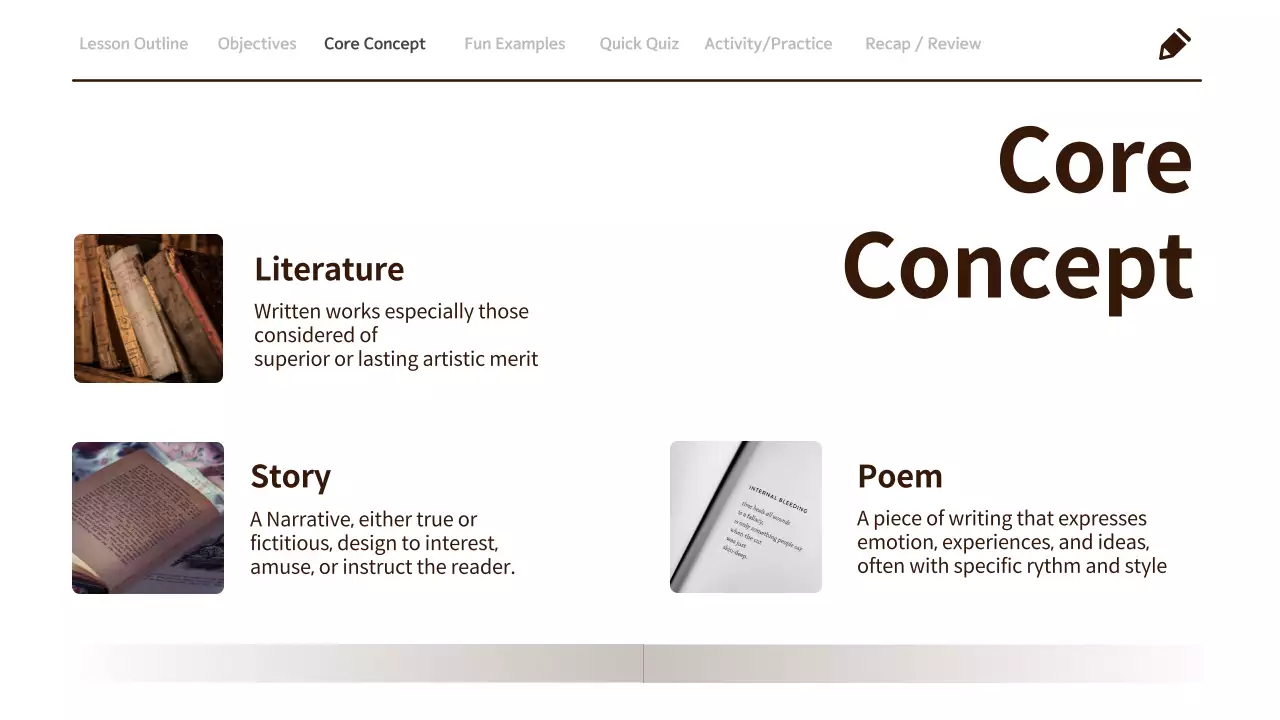 Brown Classic Literature Course Presentation