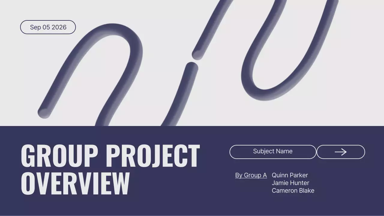 Blue Modern Project Presentation