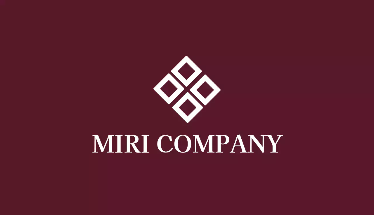 Maroon Minimal Business Card