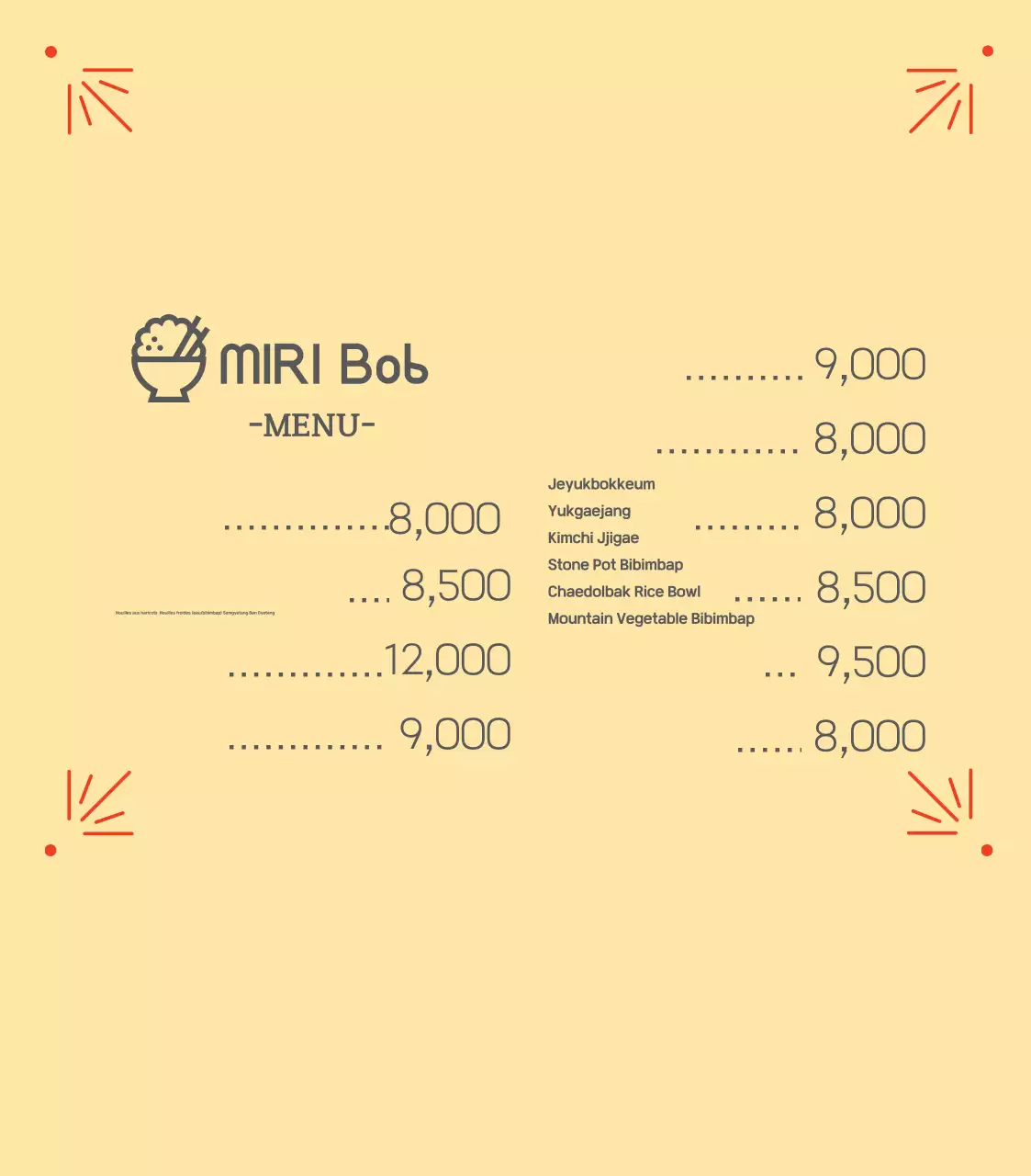 Publicité rétro abstraite pour la nourriture