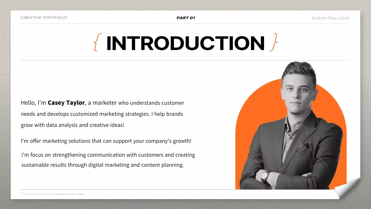 White Modern Portfolio Resume Presentation