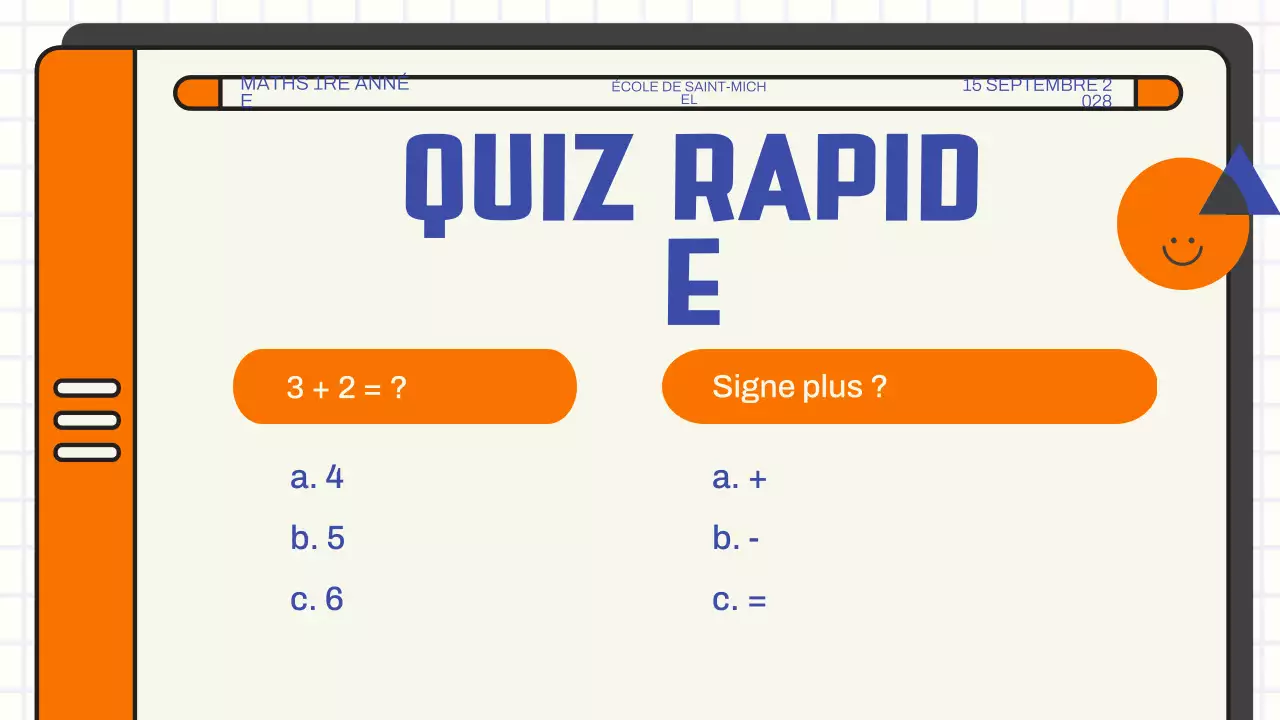 Présentation du cours de mathématiques sur l'addition de base