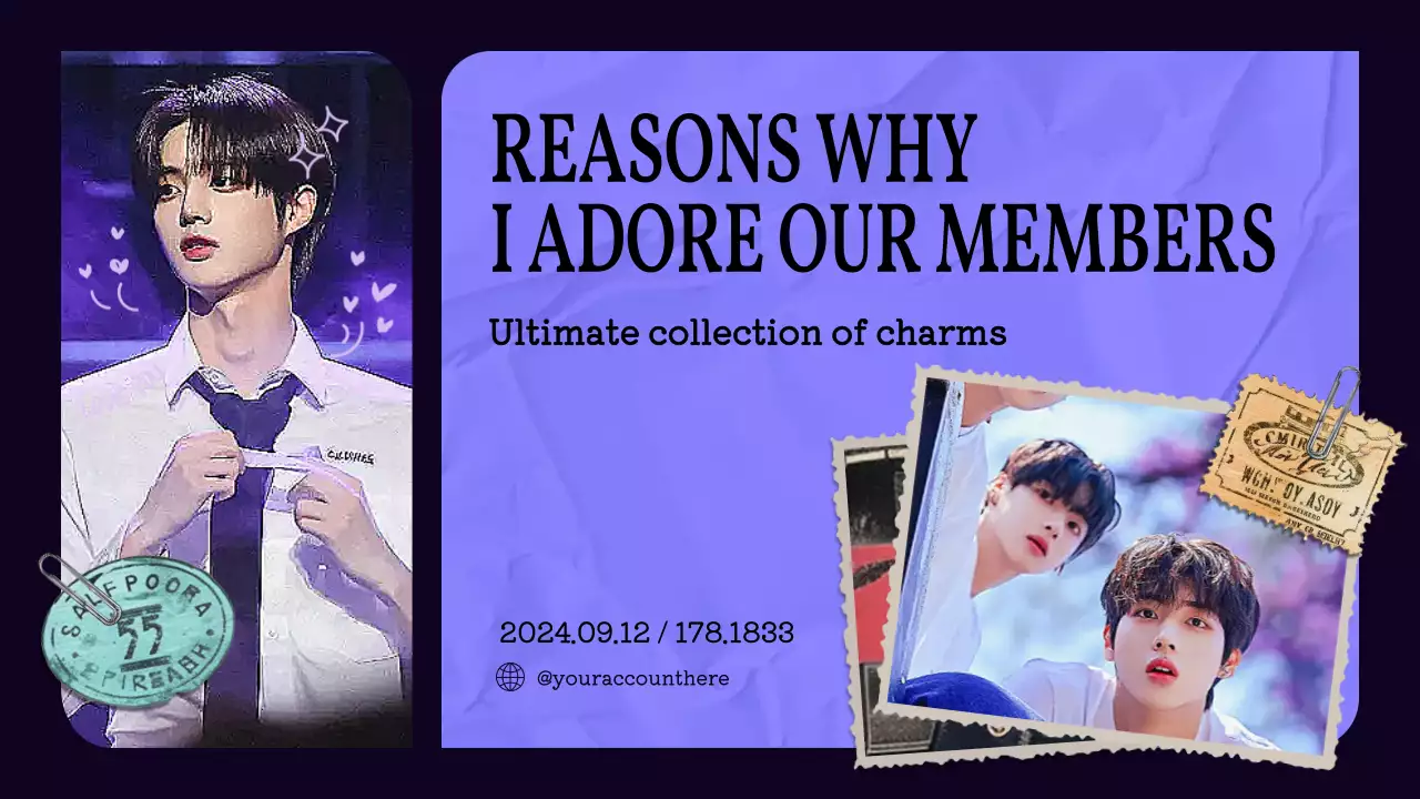 Purple Trendy Charms Guide Presentation