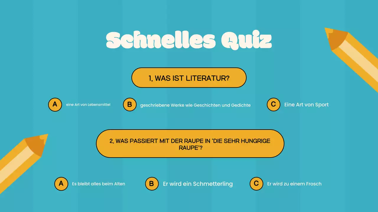 Einfacher Literaturkurs in Orange