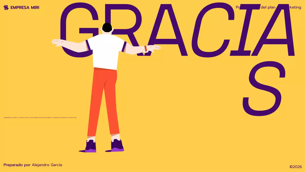 plan de marketing yellow modern