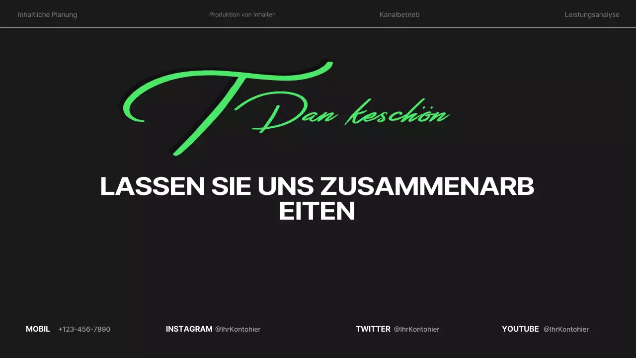 schwarzes modernes kreatives Portfolio