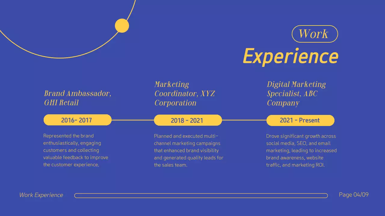 Blue Creative Portfolio Resume Presentation