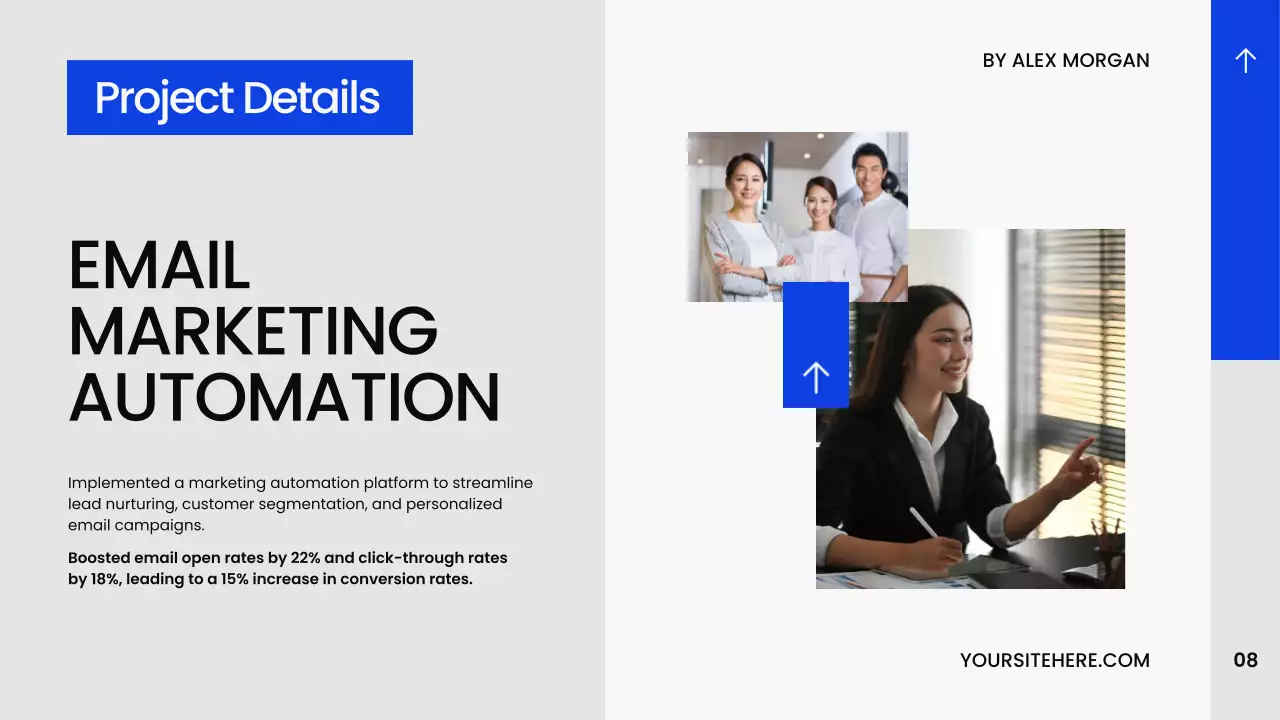 Presentasi Portofolio Modern Biru