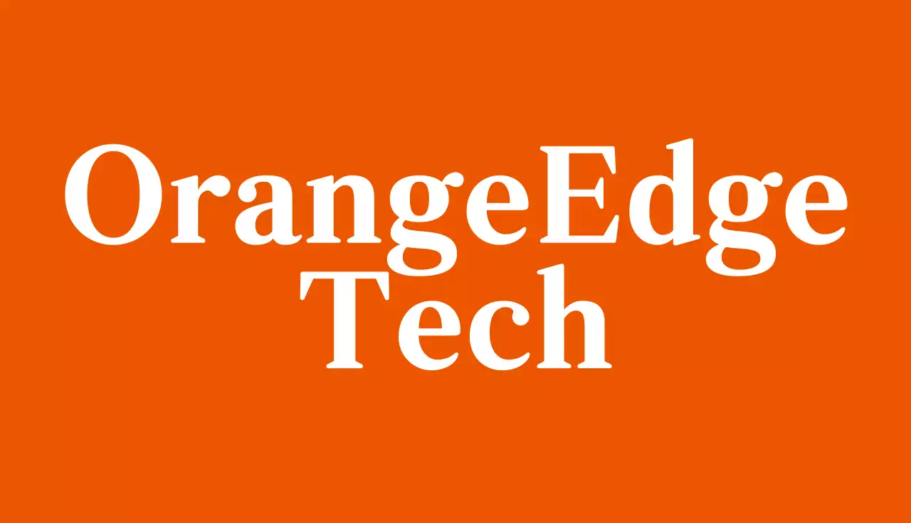 Orange Simple Business Card