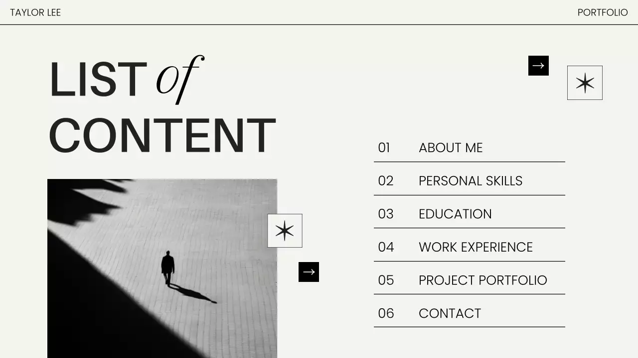 Black Minimal Portfolio Design Presentation