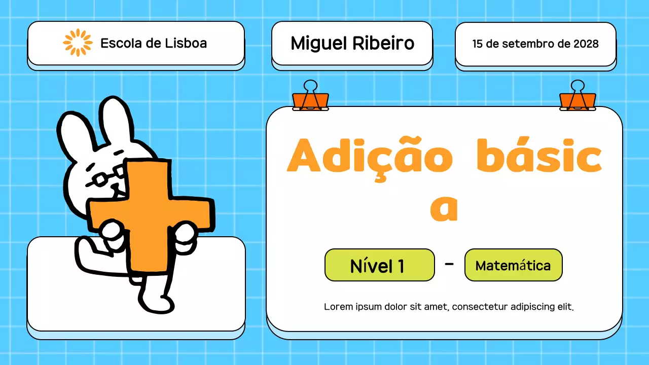 Curso de matemática azul e alegre