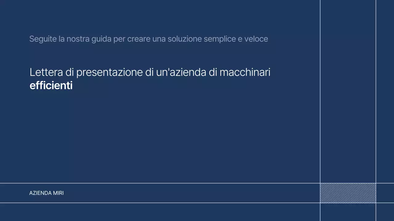 Promozione del profilo aziendale di Blue Simple Manufacturing