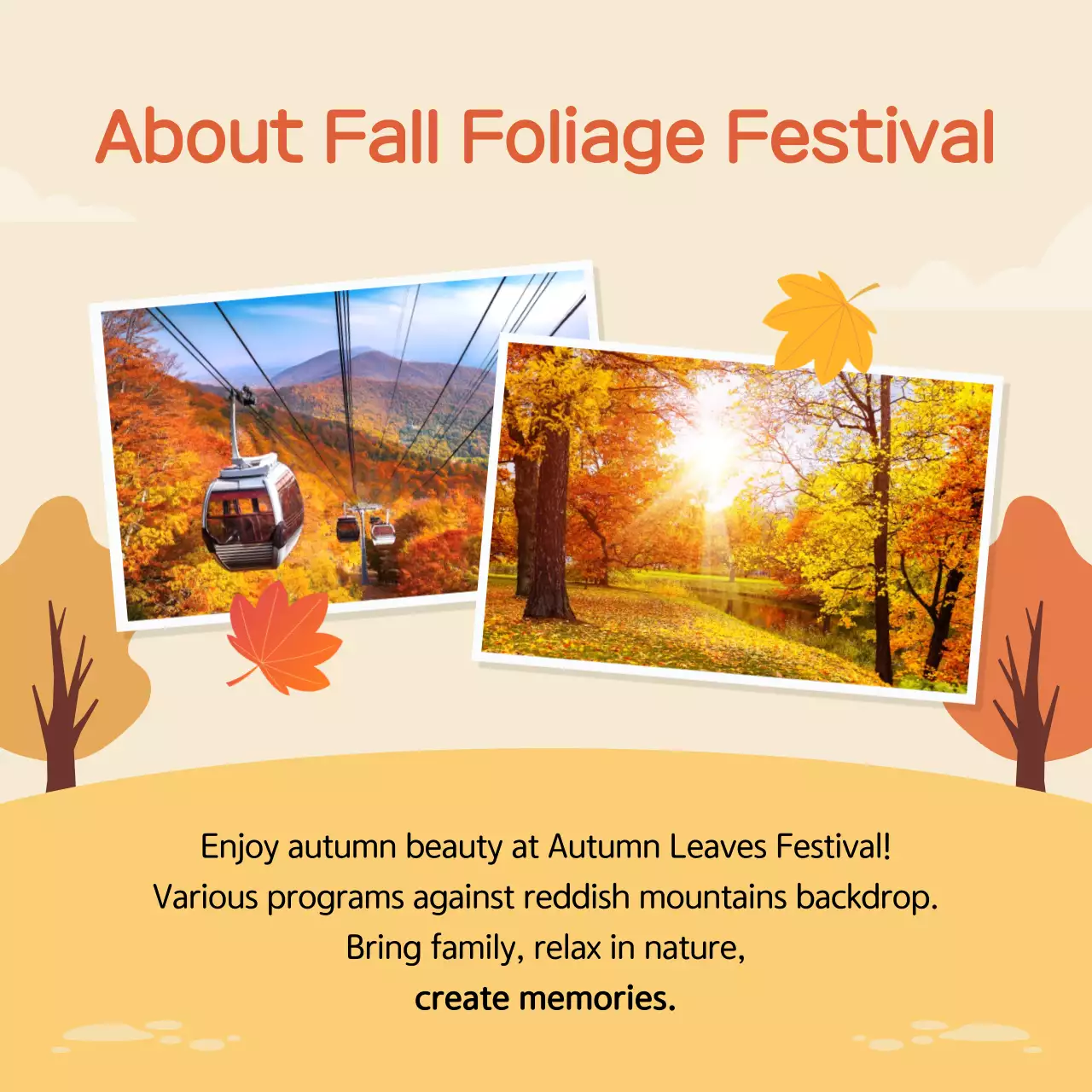 Carrossel de promoção do festival Bege Simples no Instagram