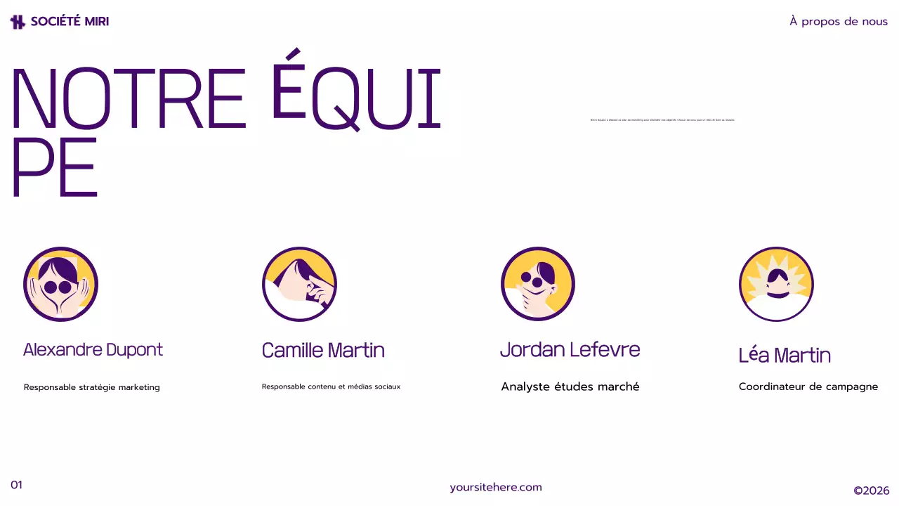 plan de marketing moderne jaune