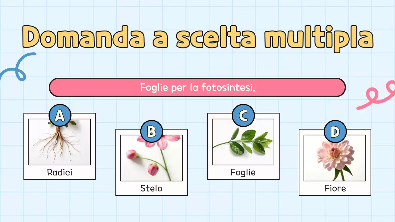 Quiz giallo per la presentazione degli studenti della scuola