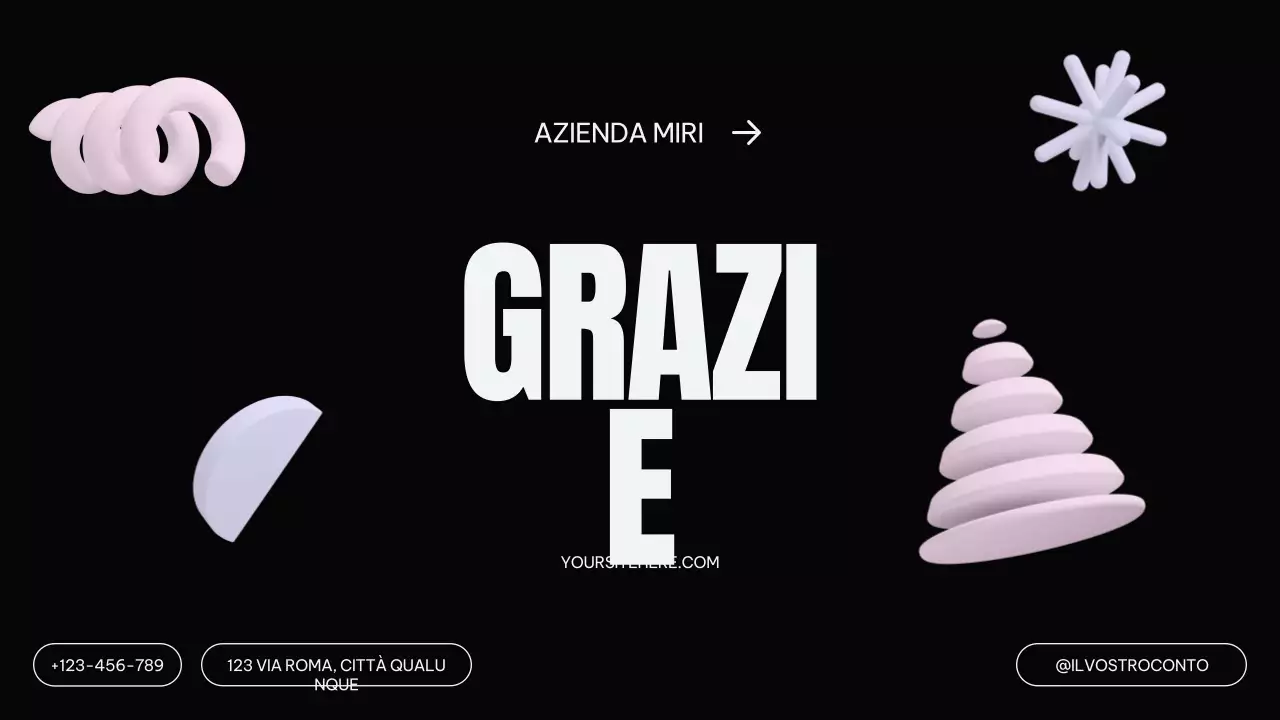 Piano di marketing nero moderno