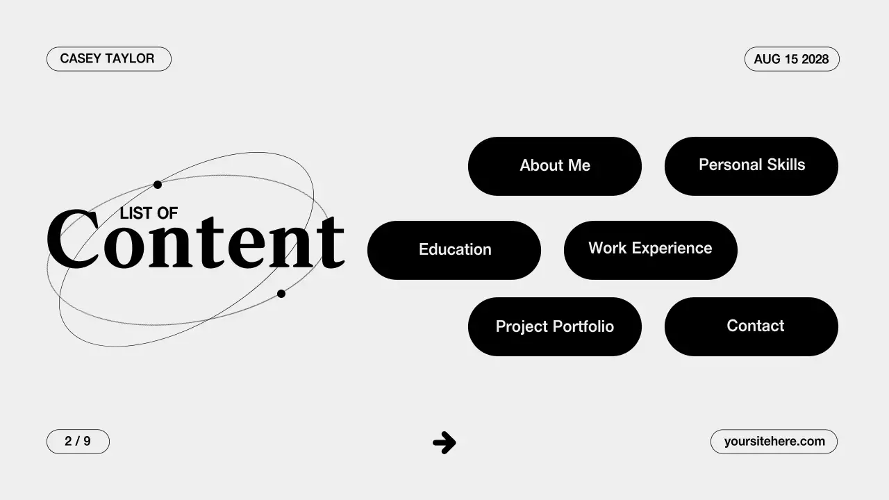 White Modern Portfolio Presentation