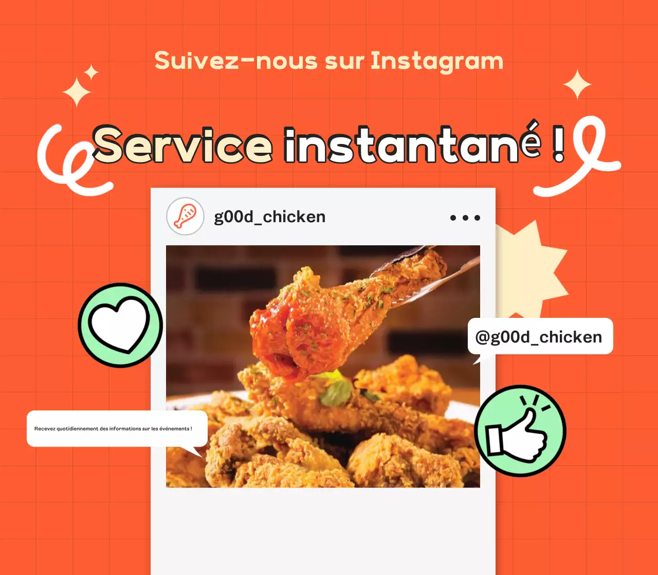 Promouvoir les événements Orange Pop sur les médias sociaux