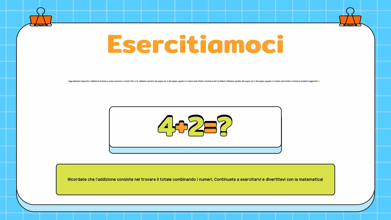Corso di matematica allegro e blu