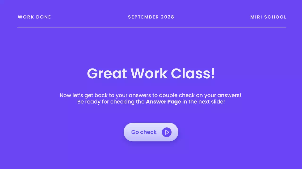 Blue modern quiz announcement presentation