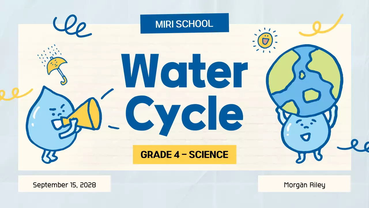 Blue Simple Water Guide Presentation