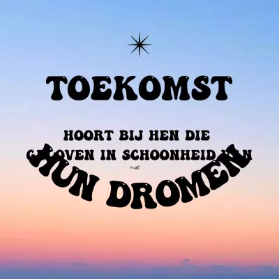 perzik retro inspirerende aankondiging