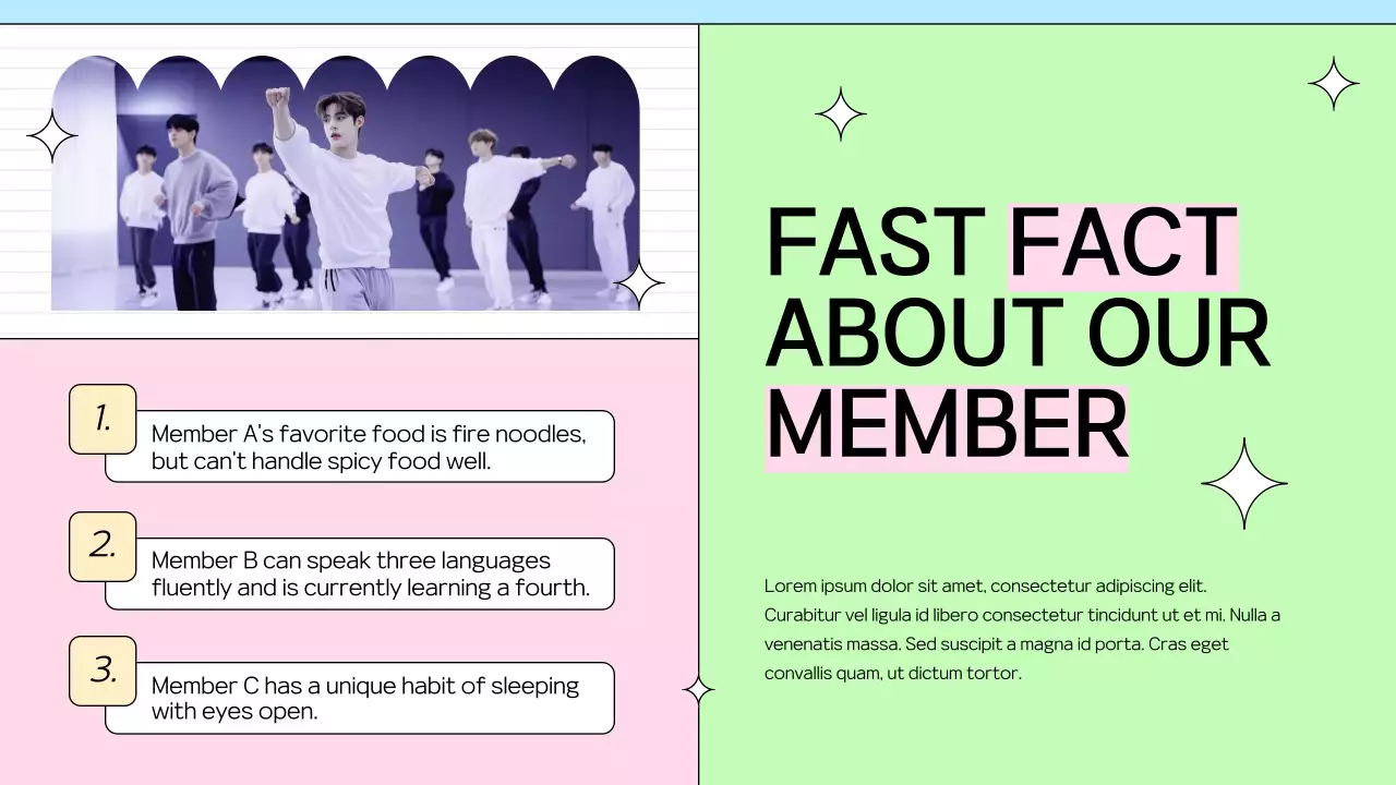 Colorful Trendy Members Agenda Presentation