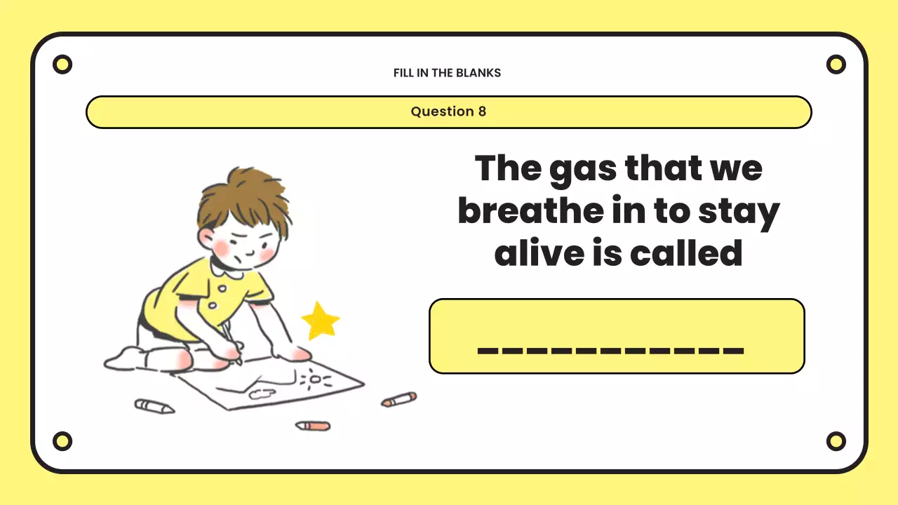 Yellow Playful Quiz Announcement Presentation