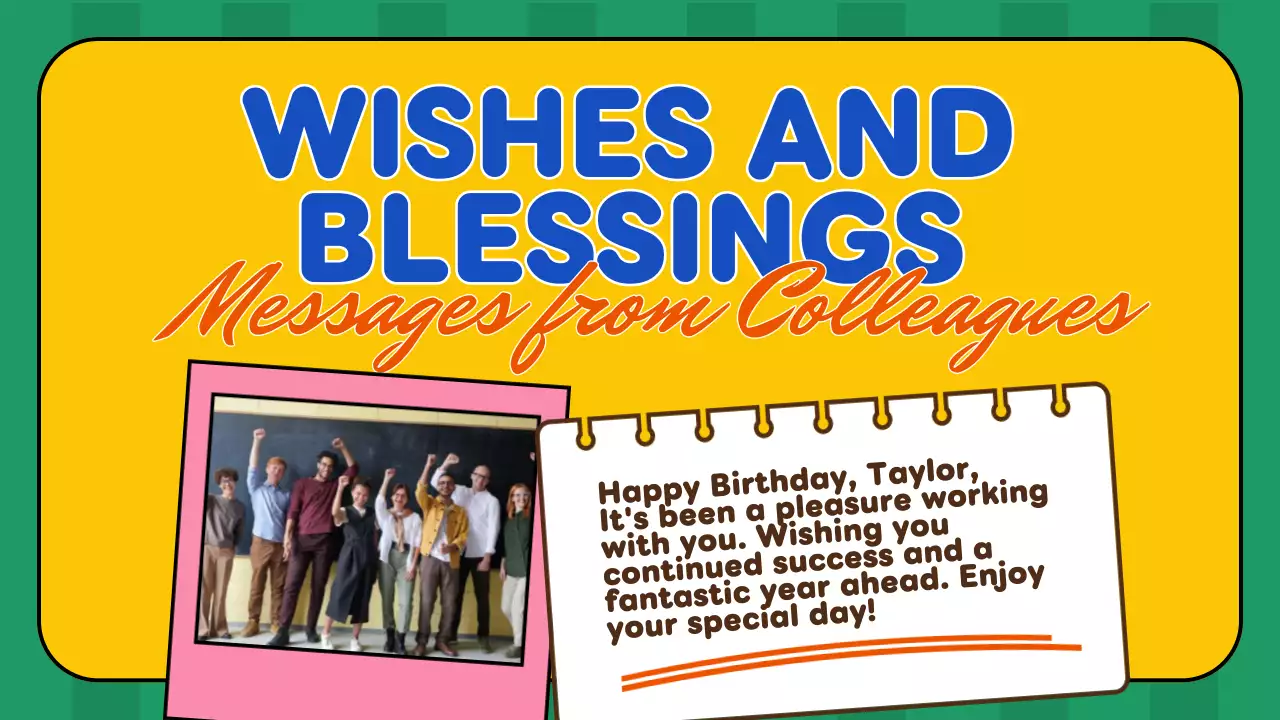 Yellow Trendy Birthday Greetings Card Presentation