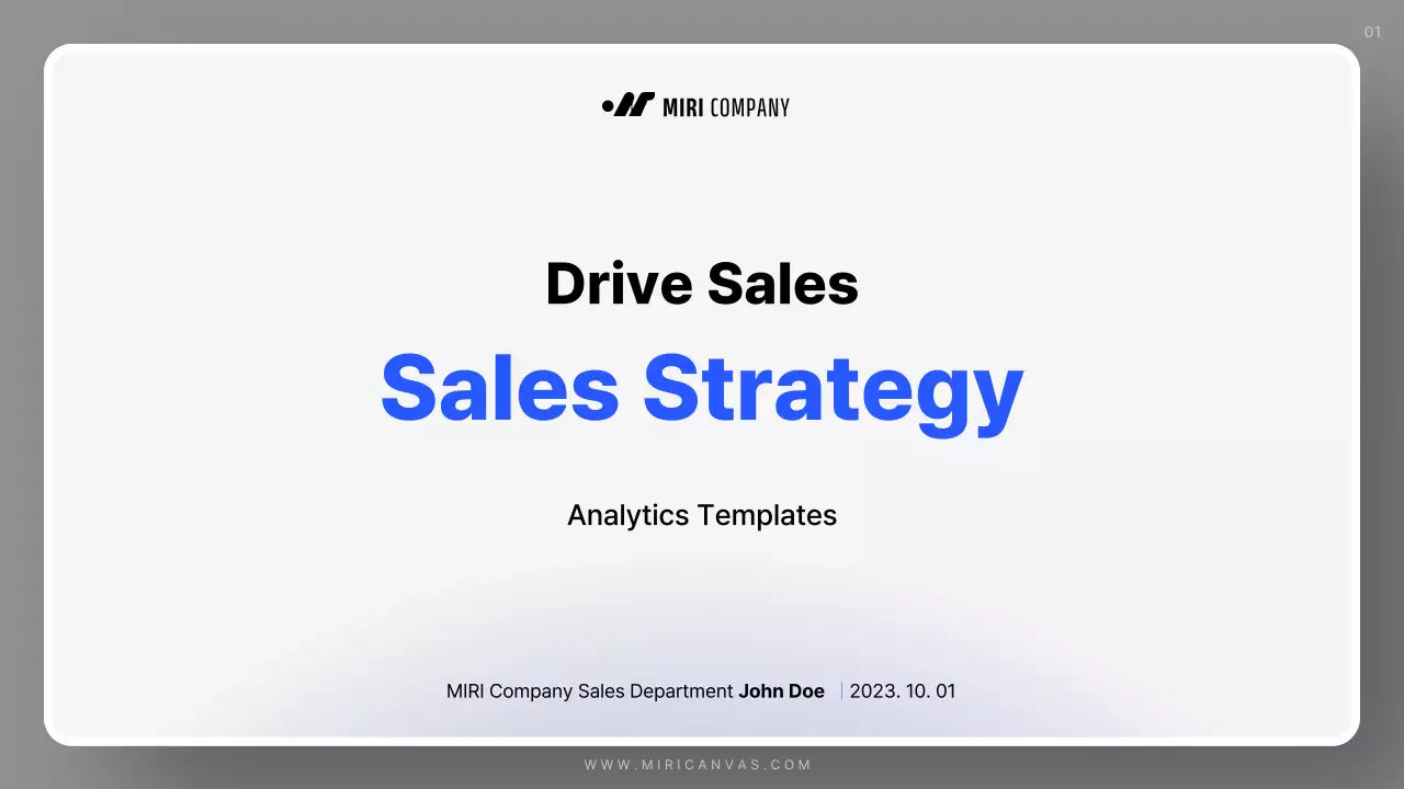 Blue Professional Sales Guide Presentation
