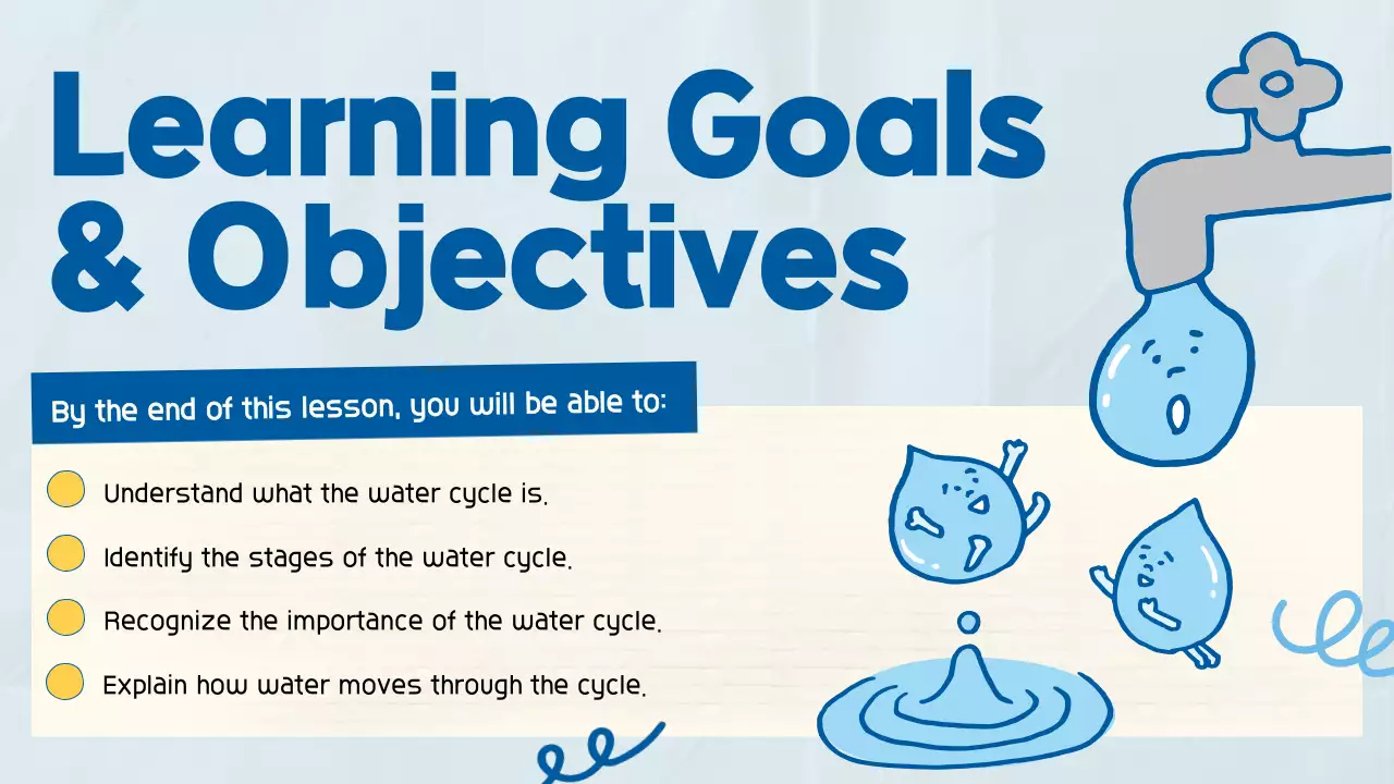 Blue Simple Water Guide Presentation