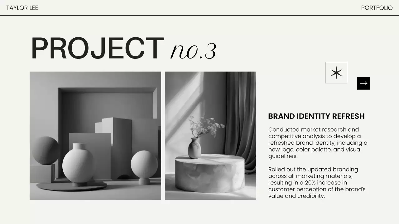 Black Minimal Portfolio Design Presentation