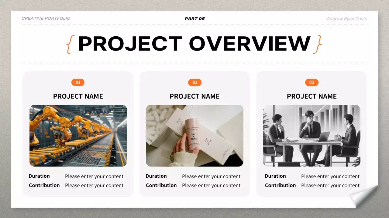 White Modern Portfolio Resume Presentation