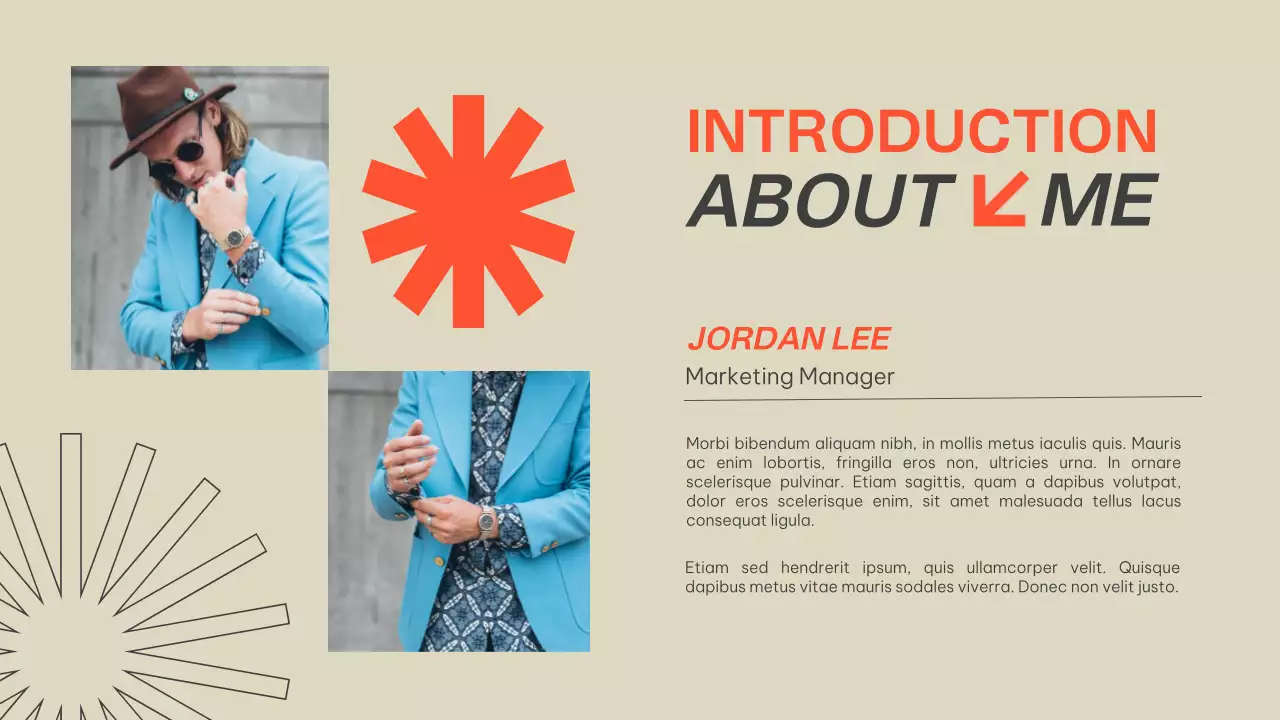 Orange Modern Portfolio Presentation
